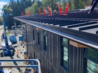 Burnaby Firehall 8 Roof and Siding Under Construction