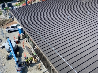 Burnaby Firehall 8 Roof Shot Under Construction