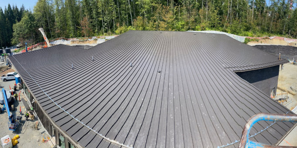 Burnaby Firehall 8 roof under construction